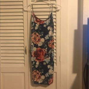 Streetwear Society Dark Blue Floral Dress