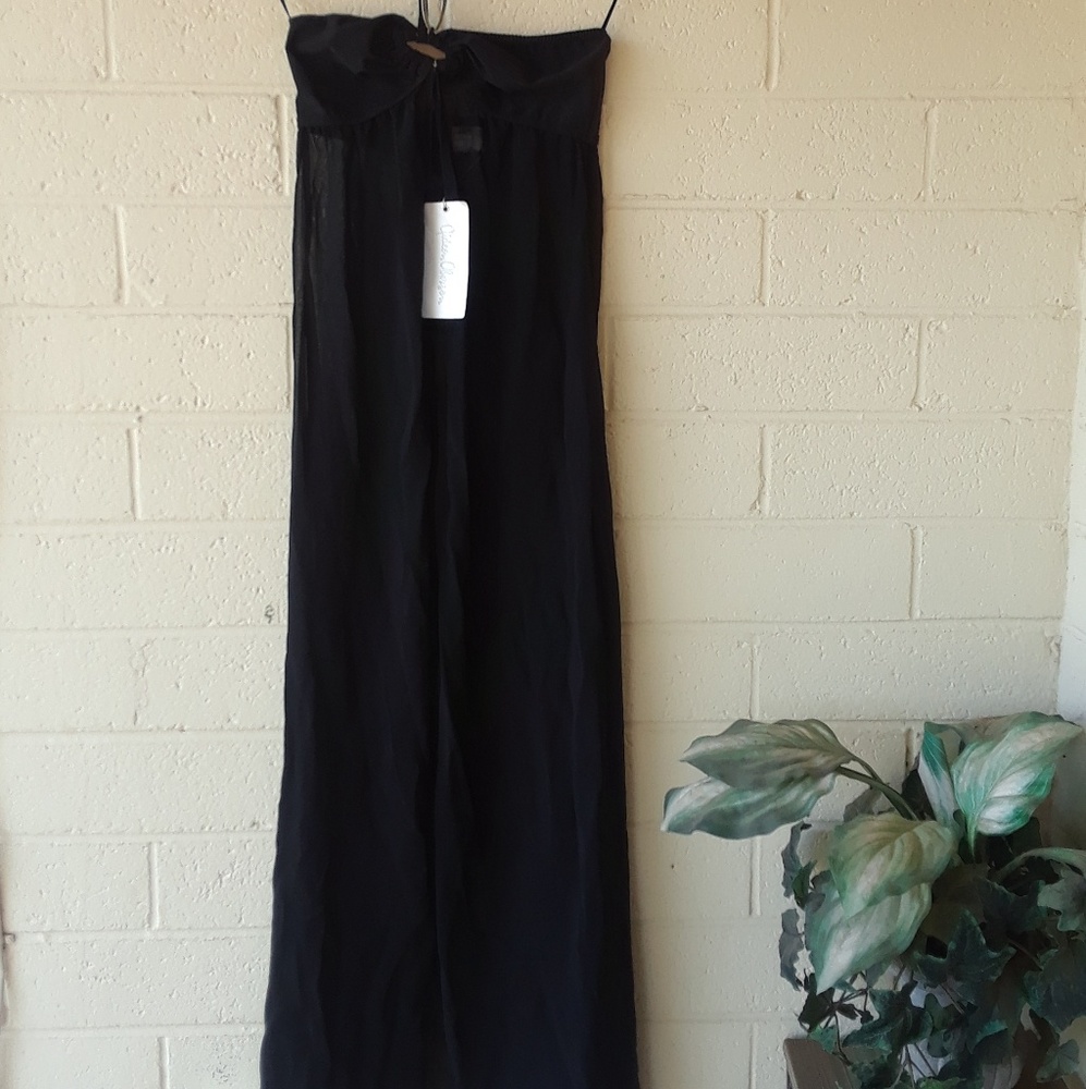 Gideon Oberson NWT black sheer coverup