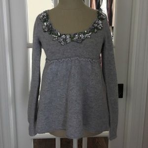 Free People babydoll sequin sweater