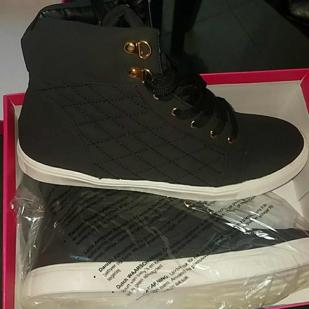 Black sneakers