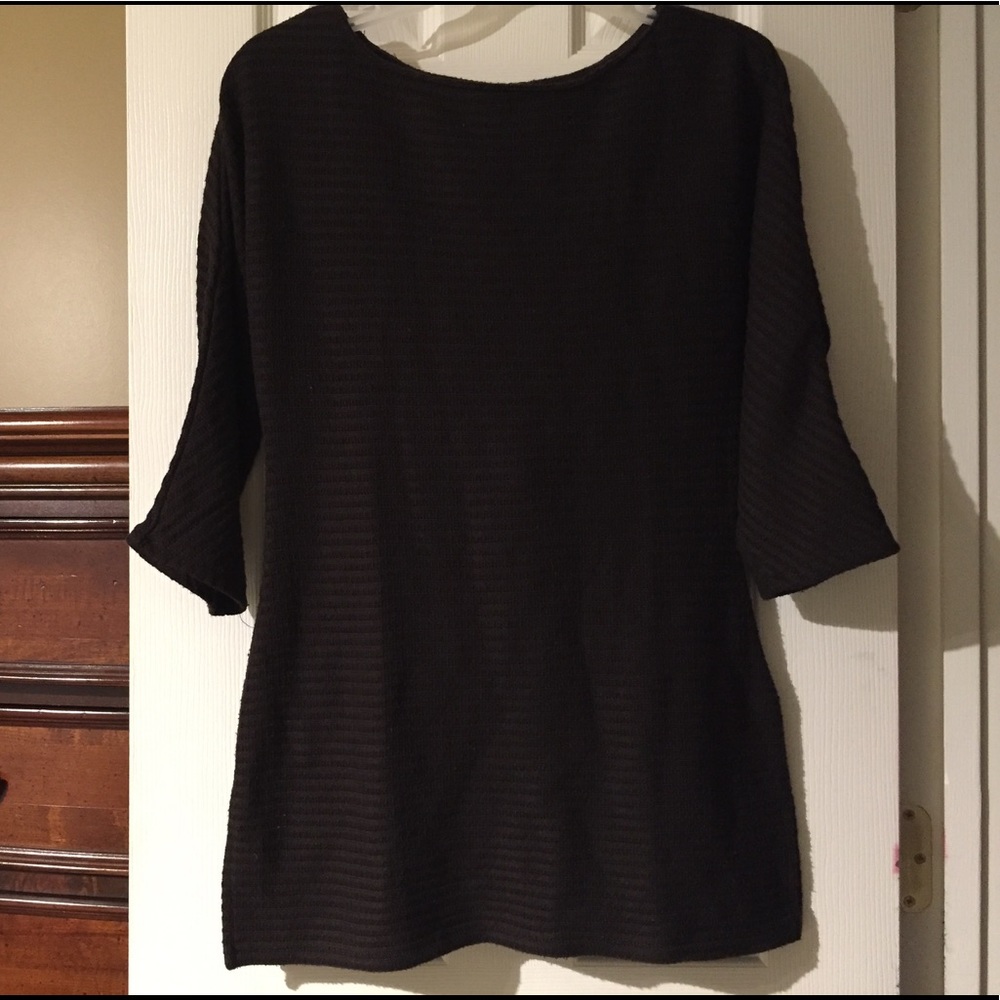 New York & Company Brown Lightweight Sweater Small