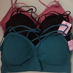 Brand New Criss Cross Bra Top Caged Bralette