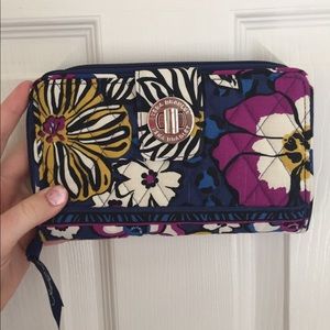 Vera Bradley Turn Lock Wallet in African Violet