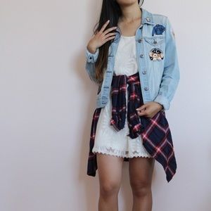 White Lace Detail Dress