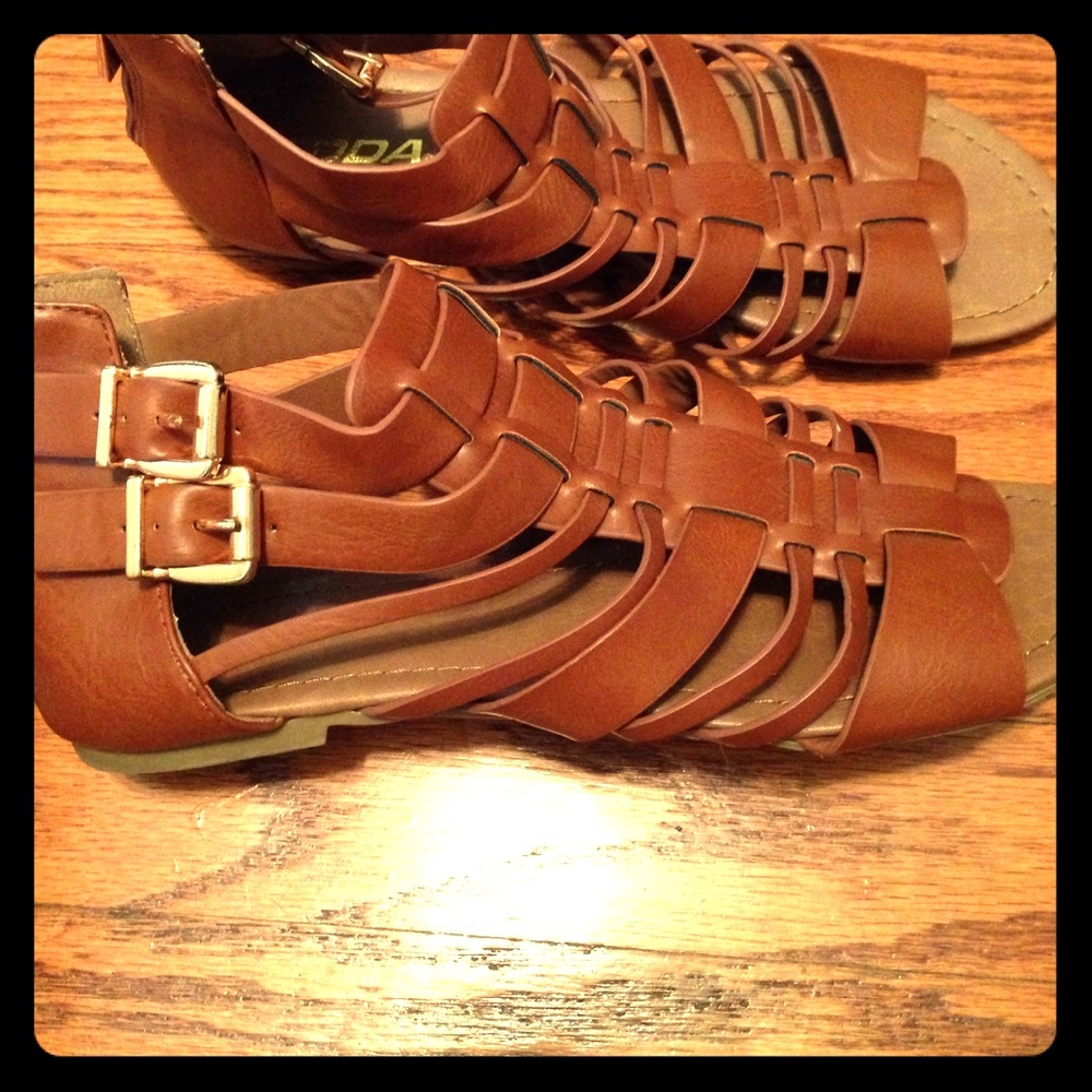 Sandals.