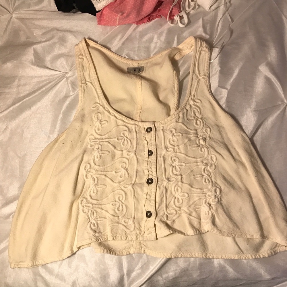 Urban Cream Crop Top