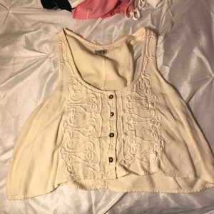 Urban Cream Crop Top