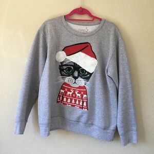 Hanes Christmas Cat Sweater