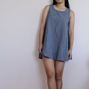 Brandy Melville Plaid Tank Top Dress
