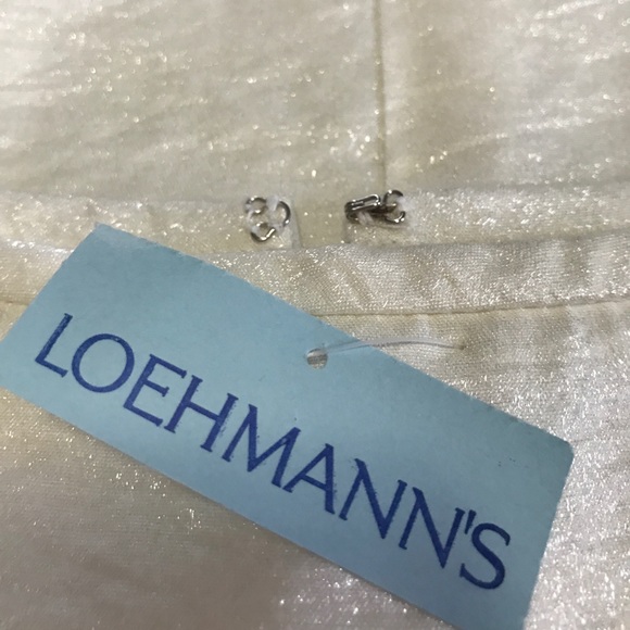 Chetta B Ivory Shimmer Pencil Skirt- Sz 4 NWT - Picture 8 of 8