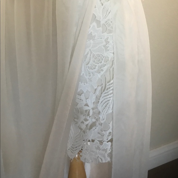 🦋 WHITE SHEER GOWN BEACH DRESS - Picture 7 of 8