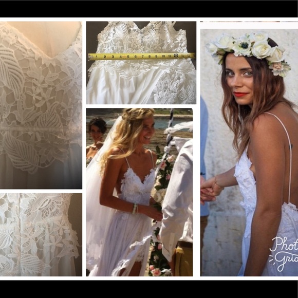 🦋 WHITE SHEER GOWN BEACH DRESS - Picture 4 of 8