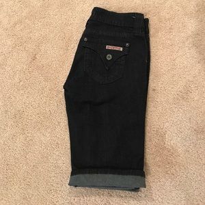 Hudson dark wash Capri shorts
