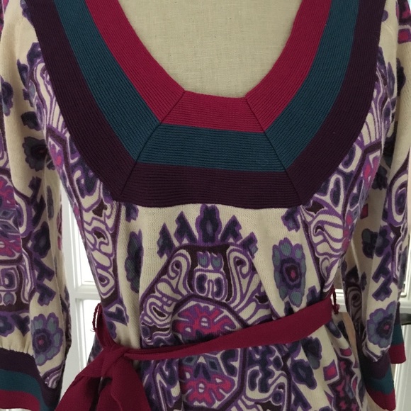 Free People purple patterned sweater - Picture 2 of 3