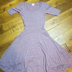 LuLaRoe Nicole Dress. Size XXS, Heather Purple
