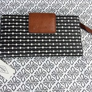 Fossil Emma RFID Protected Clutch Wallet - NWT