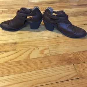 Madden Girl Brown Booties with Heel
