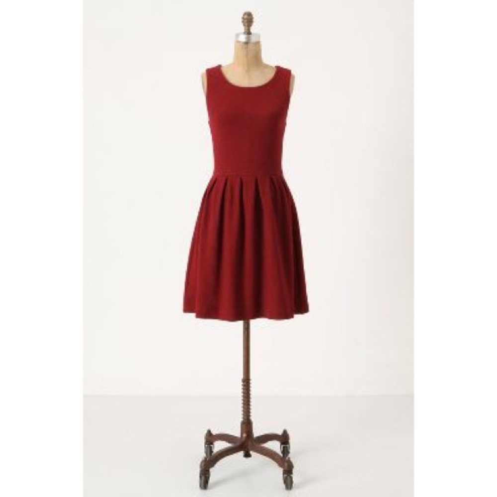 Ganni Pleated Knit Dress