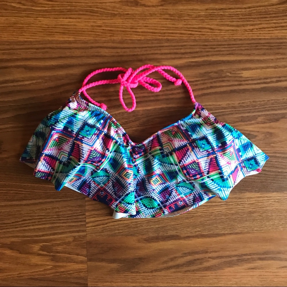 Flouncy bikini top