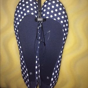 Blue Polka dot shoes
