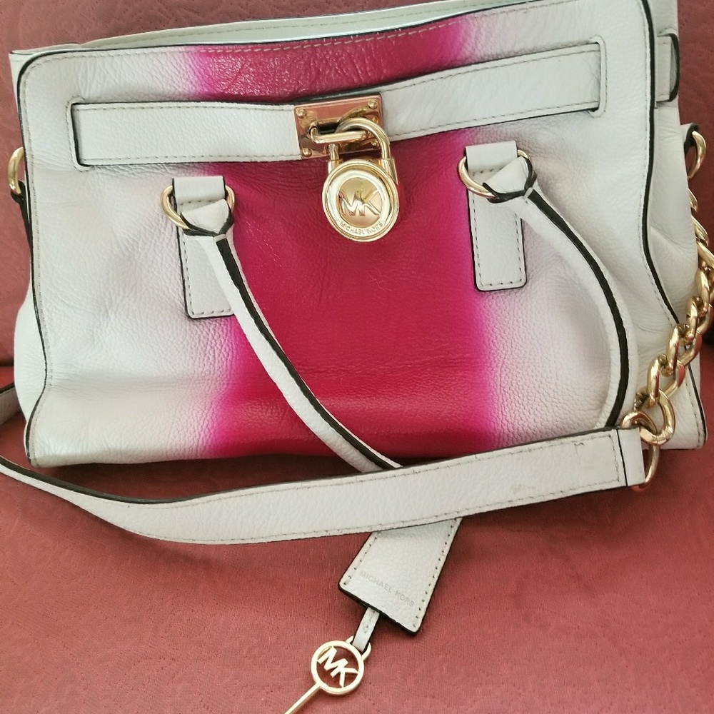 Michael kors leather hamilton spray purse