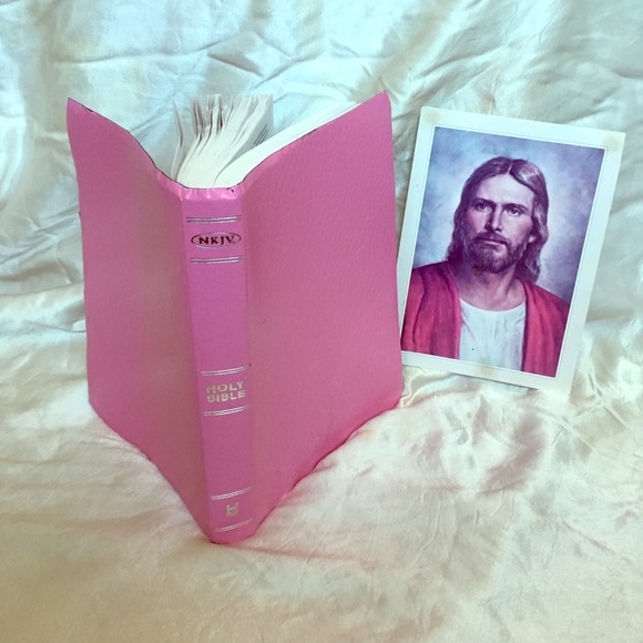 bible Accessories - New Pink Holy Bible NKJV Holman