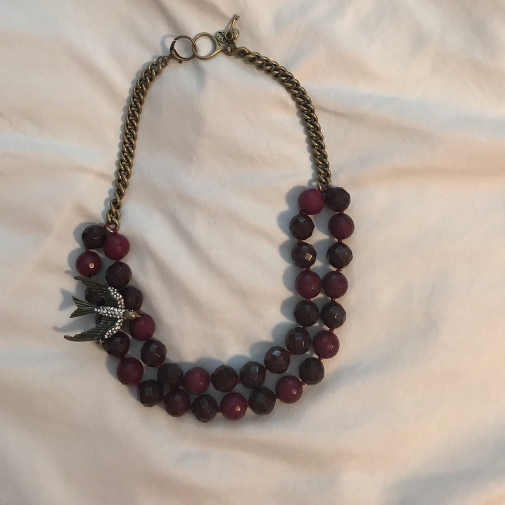 Fossil statement necklace