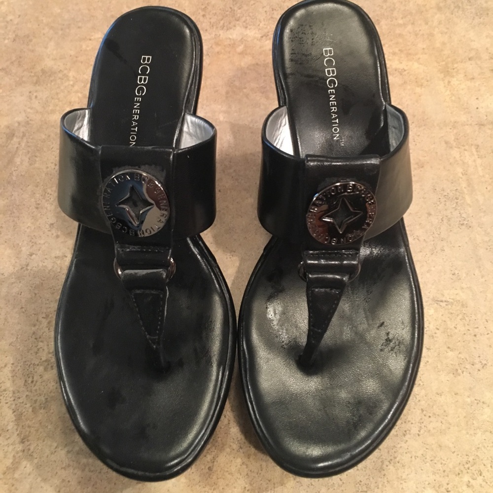 BCBG woman's wedges , worn twice