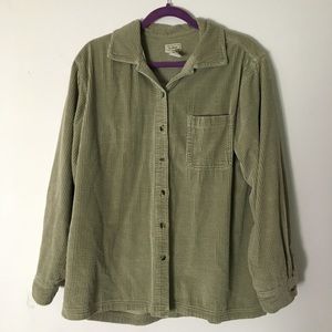 Corduroy long sleeve shirt