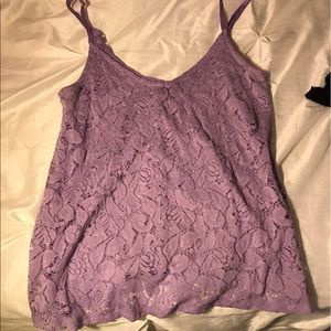 Purple Lacey Tank