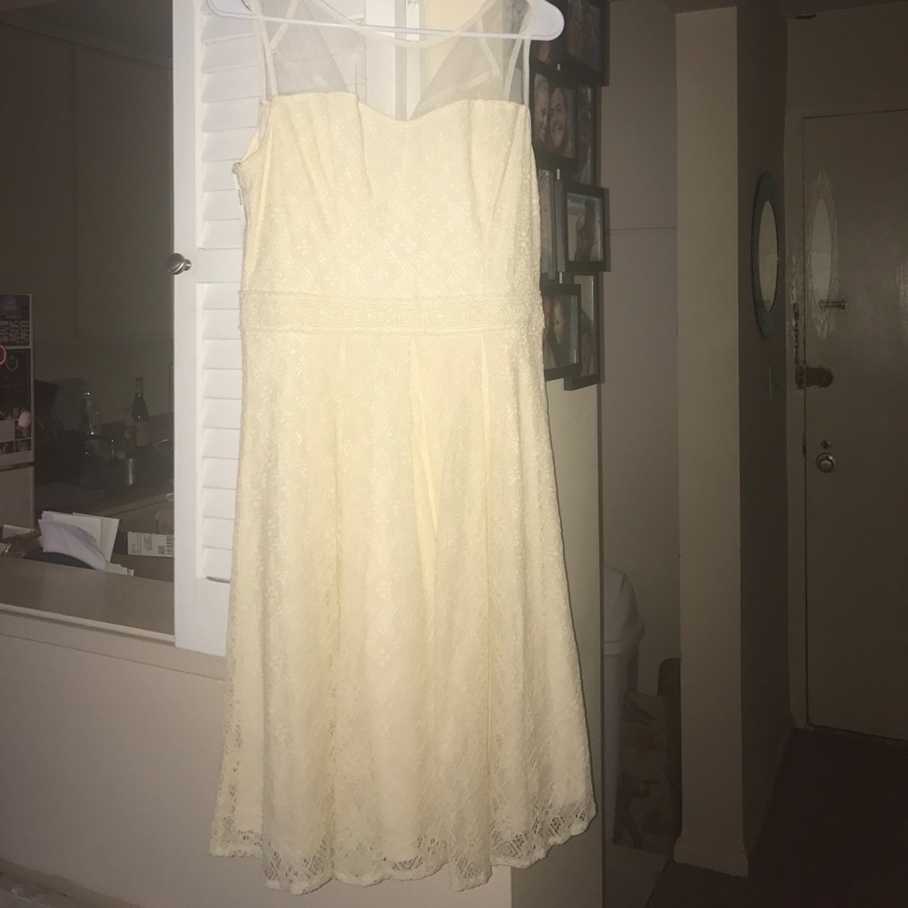 Mod Cloth Cream Dress!