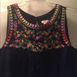 J Crew Embroidered Dress
