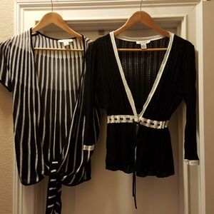 Set of two White House Black Market cardigan/cover