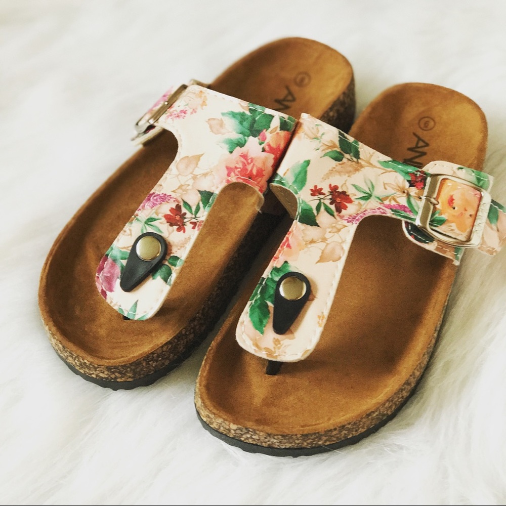 Floral sandals