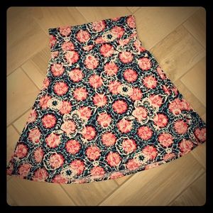 XL LuLaRoe Azure skirt, multi-colored floral