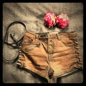 Free people high waisted/mid rise shorts