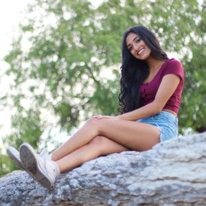 Ribbed button down crop top