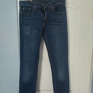 Hollister skinny fit dark distressed wash jeans
