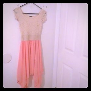 Sheer Lace Juniors Dress