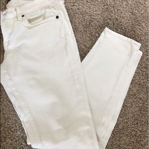 White skinny jeans - lucky brand