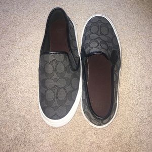 BRAND NEW WORN ONCE COACH SHOES!!!!