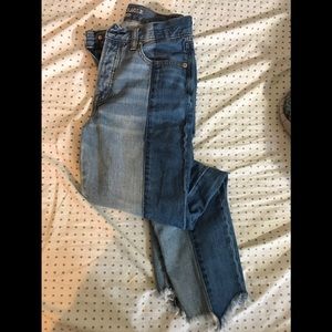 American eagle two tone jeans