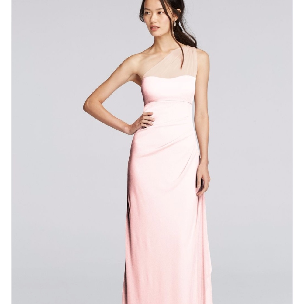 Davids Bridal Petal Mesh Bridesmaids Dress