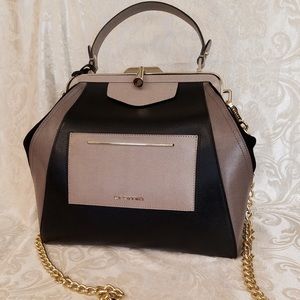 Cromia Black/Beige Genuine Leather