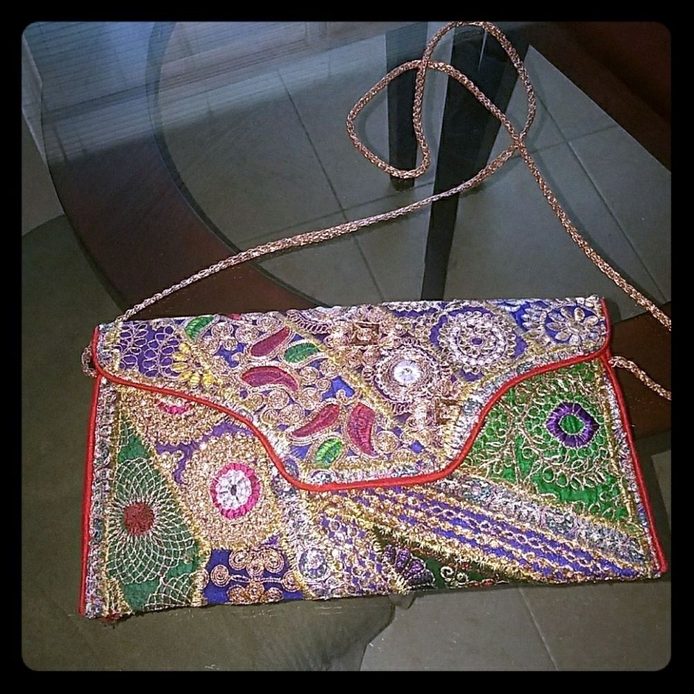 Gorgeous stitched clutch purse