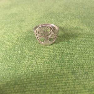 Sterling Silver Tree Ring Size 6