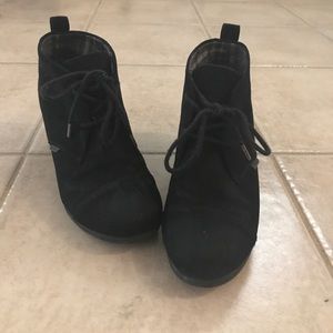 Black Bongo lace up Booties