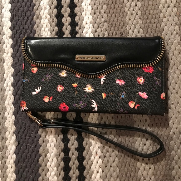 Rebecca Minkoff Botanical-Floral Wristlet Case - Picture 1 of 6