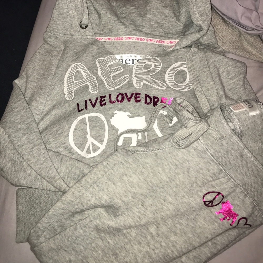 Aeropostale Lounge sweatpants and hoodie