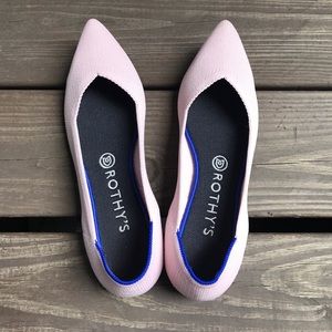 Rothy's Petal Pink pointed flat